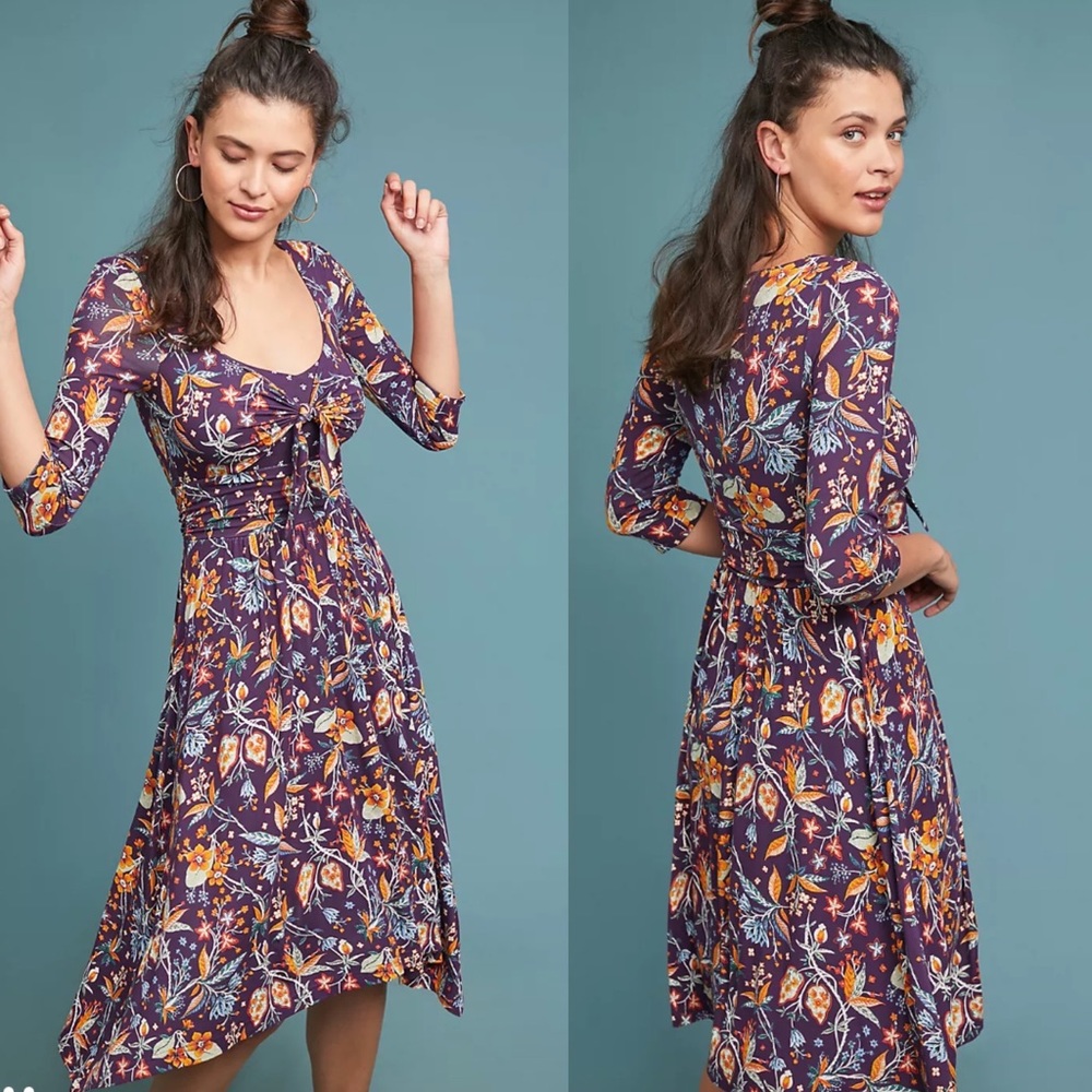 Maeve By Anthropologie Beloved Purple Dress Size Xs